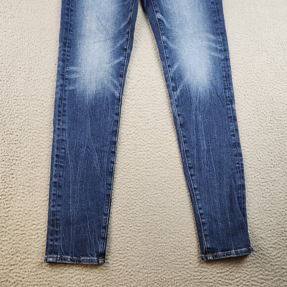 AE Next Level Airflex Skinny Jeans Men's Size 30x34 Blue Denim Whiskered Stretch - Picture 7 of 13